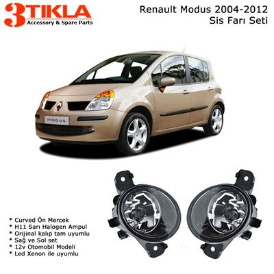 Renault Modus 2009 Sis Farı Takımı Ampullü Tam uyumlu