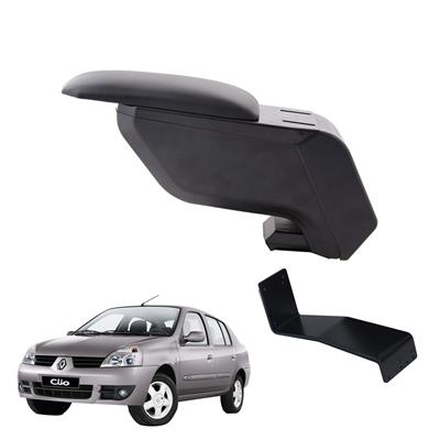 Renault Symbol 2006 Delmesiz Çelik Ayaklı Siyah Kolçak Kol Dayama