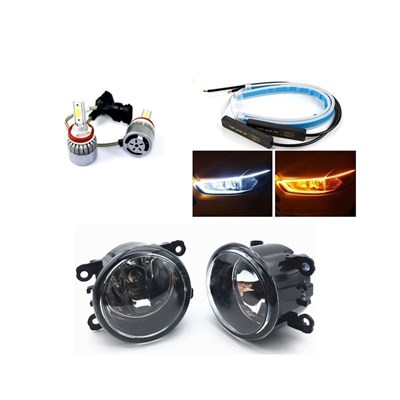 Citroen C1 2005-2012 Led Xenon Sis Farı + Far Üstü Kayan Led Seti