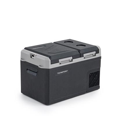 TC21-18 Çift Kapaklı 50 Litre Taşınabilir Araç Buzdolabı 12V/24V/220V Uyumlu