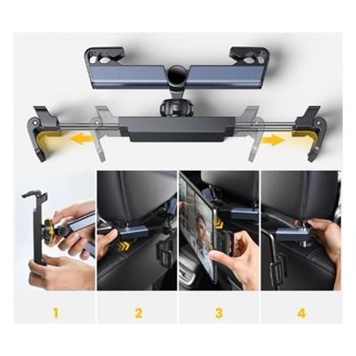 Yeni Nesil Ayarlı Koltuk Arkası Ayarlanabilir Tablet Telefon Tutucu