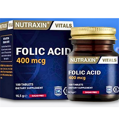  Nutraxin Folic Acid 400 mcg 100 Tablet 