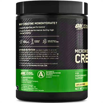 Optimum Micronized Creatine Powder 317 Gr