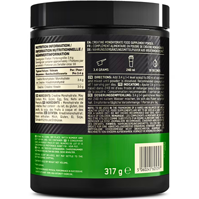  Optimum Micronized Creatine Powder 317 Gr