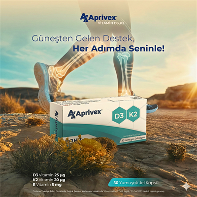 Aprivex D3 - K2 30 Yumuşak Kapsül