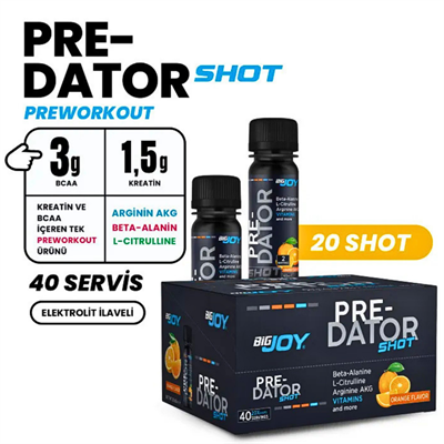 Big Joy Predator Shot 60 mL x 20 Ampul