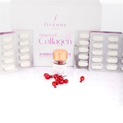Fivenne Saf Hidrolize Kolajen collagen Hyalünorik Asit C Vitamini Çinko 60 Adet Tablet(TİP1-3)
