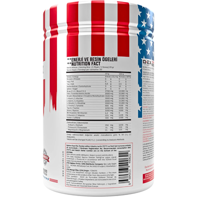 Qex Labs BodyBoulding Pre Work Out 1000 Gr 50 Servis