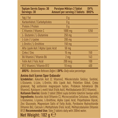 VİTAFY Vitafy C-Activol 60 Tablet