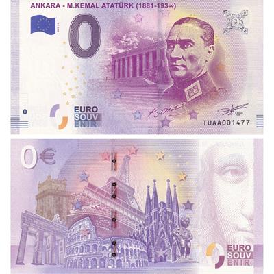 0 Euro ATATÜRK - Mustafa Kemal Atatürk - 2019 - ÇİL (Basılan İlk Seri - Nadir)
