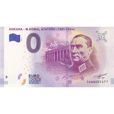 0 Euro ATATÜRK - Mustafa Kemal Atatürk - 2019 - ÇİL (Basılan İlk Seri - Nadir)