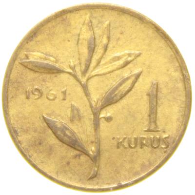 1 Kuruş - 1961  - ÇİL (TCM1)