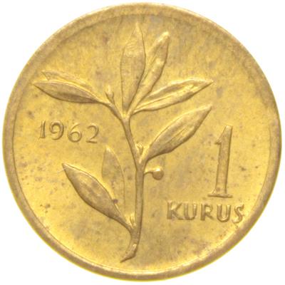1 Kuruş - 1962  - ÇİL (TCM2)