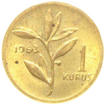 1 Kuruş - 1963  - ÇİL (TCM3)