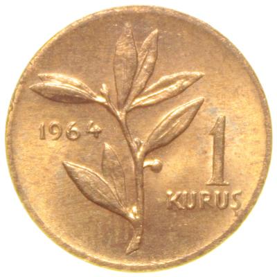 1 Kuruş - 1964  - ÇİL (TCM4)