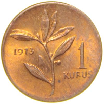 1 Kuruş - 1973  - ÇİL (TCM8)