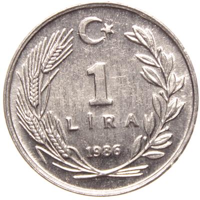 1 Lira - 1986  - ÇİL (TCM15)