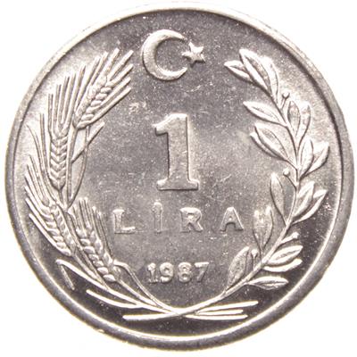 1 Lira - 1987  - ÇİL (TCM14)
