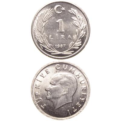 1 Lira - 1987  - ÇİL (TCM14)