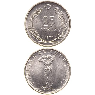 25 Kuruş - 1977  - ÇİL (TCM10)