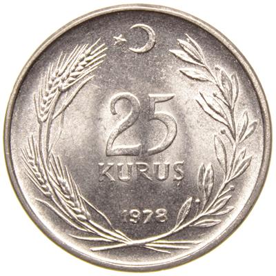 25 Kuruş - 1978  - ÇİL (TCM11)