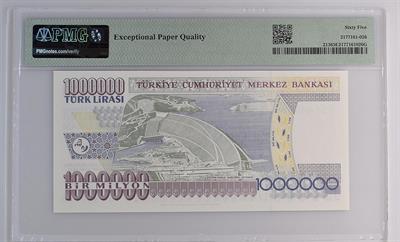 7. Emisyon 3. Tertip 1.000.000 Lira - ÇİL - T54 - PMG 65