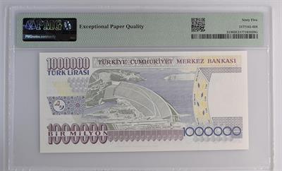 7. Emisyon 3. Tertip 1.000.000 Lira - T54 - PMG 65