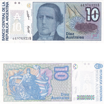 Arjantin 10 Australes - 1985 - ÇİL