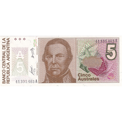 Arjantin 5 Australes - 1985 - ÇİL