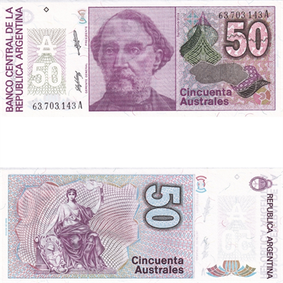 Arjantin 50 Australes - 1986 - ÇİL