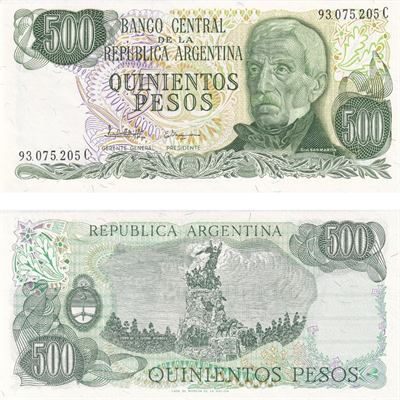 Arjantin 500 Pesos - 1976 - ÇİL
