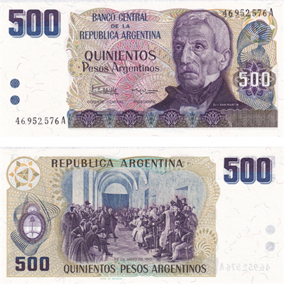 Arjantin 500 Pesos - 1984 - ÇİL