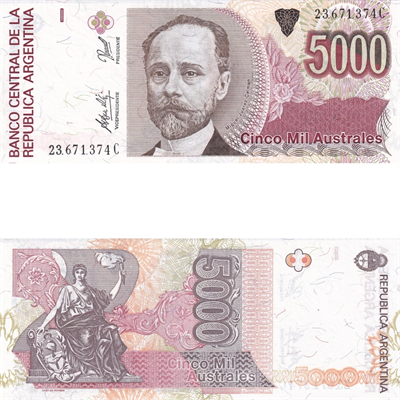 Arjantin 5000 Australes - 1989 - ÇİL