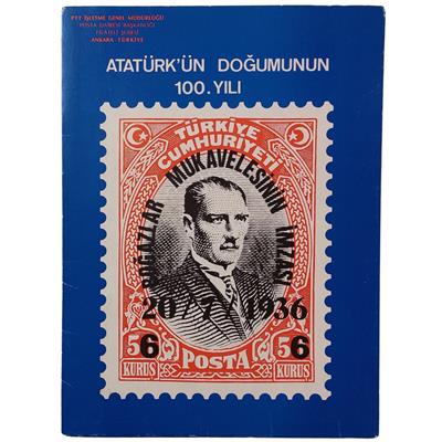 Atatürkün Doğumunun 100. Yılı Portföy 1981 - Nadir Pul Koleksiyonu