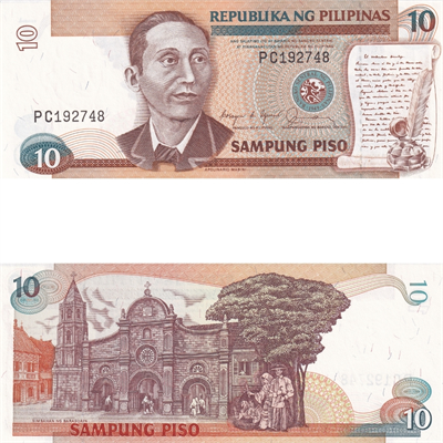 Filipinler 10 Piso - 1985 - ÇİL