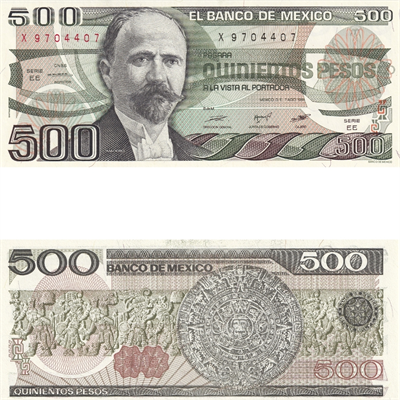 Meksika 500 Pesos - 1984 - ÇİL