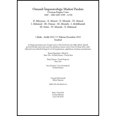 Osmanlı İmparatorluğu Madeni Paraları 1689-1839 (2.Cilt) - Kaan Uslu - Nadir