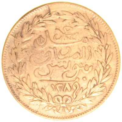Sultan Abdülaziz - Tunus - 1289 Bakır 2 Harube - Çok Çok Temiz - ÇÇT (OM145)