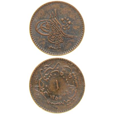 Sultan Abdülmecid 1255/14 Bakır 1 Para - Çil Altı