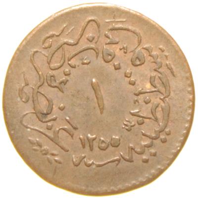 Sultan Abdülmecid 1255/19 Bakır 1 Para - Çil Altı - ÇA