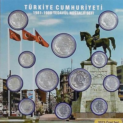 Türkiye Cumhuriyeti 1981 - 1988 Nostalji Özel Para Seti