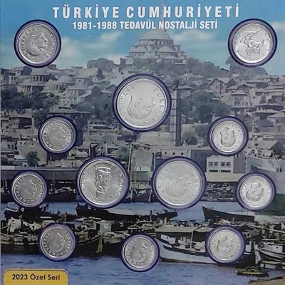 Türkiye Cumhuriyeti 1981 - 1988 Nostalji Özel Para Seti