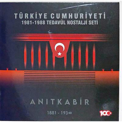 Türkiye Cumhuriyeti 1981 - 1988 Nostalji Özel Para Seti