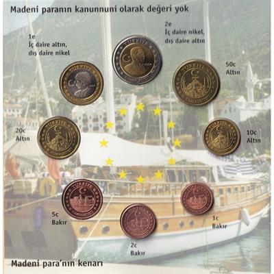 Türkiye Cumhuriyeti Euro Deneme Para Seti  - 2004