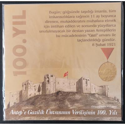 Türkiye Cumhuriyeti Tedavül Özel Para Seti - 2021 - Antepe Gazilik Ünvanının Verilişinin 100. Yılı