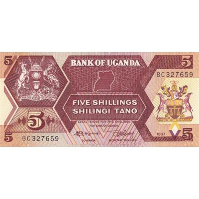 Uganda 5 Şilin - 1987 - ÇİL
