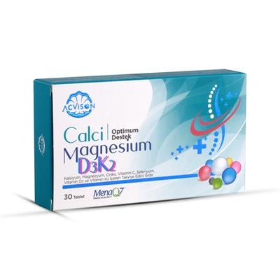 CALCİ MAGNESİUM D3K2 TAKVİYE EDİCİ GIDA