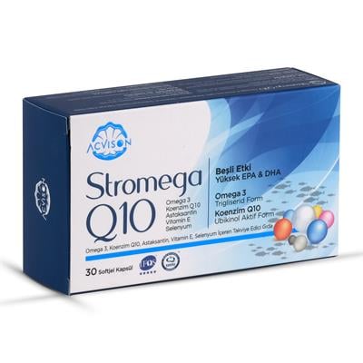 STROMEGA Q10 TAKVİYE EDİCİ GIDA