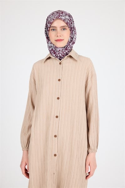 Bordo Etnik Desenli Eşarp 3013