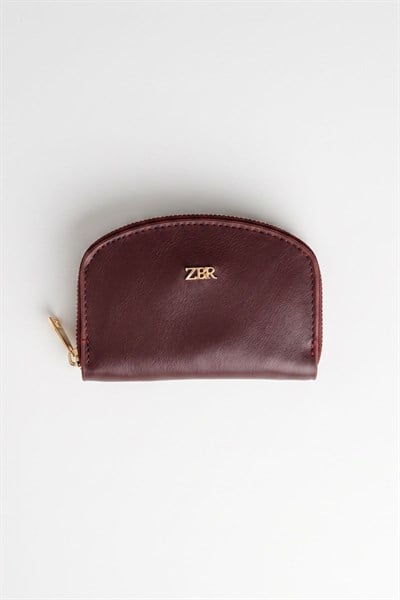Bordo Fermuarlı Mini Cüzdan 235